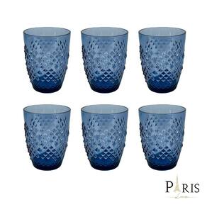 Conjunto 6 Copos de Acrílico Azul 11,5cm RJW0005 BTC