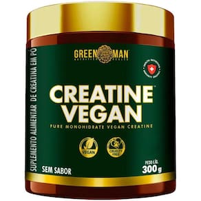 Creatina Vegana Pure Monohidrate Vegan Creatine 300G Grenn