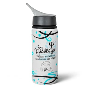 Garrafa Squeeze NK Flork Profissões - Sou Psicólogo