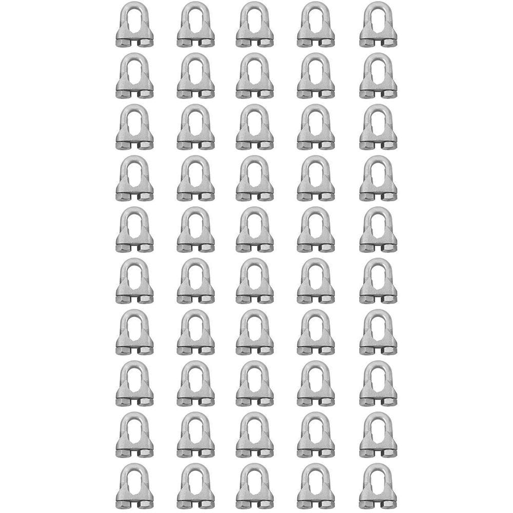 Clips Grampo Cabo De Aço 3/16`` 1,0002 50 Unidades - Nord