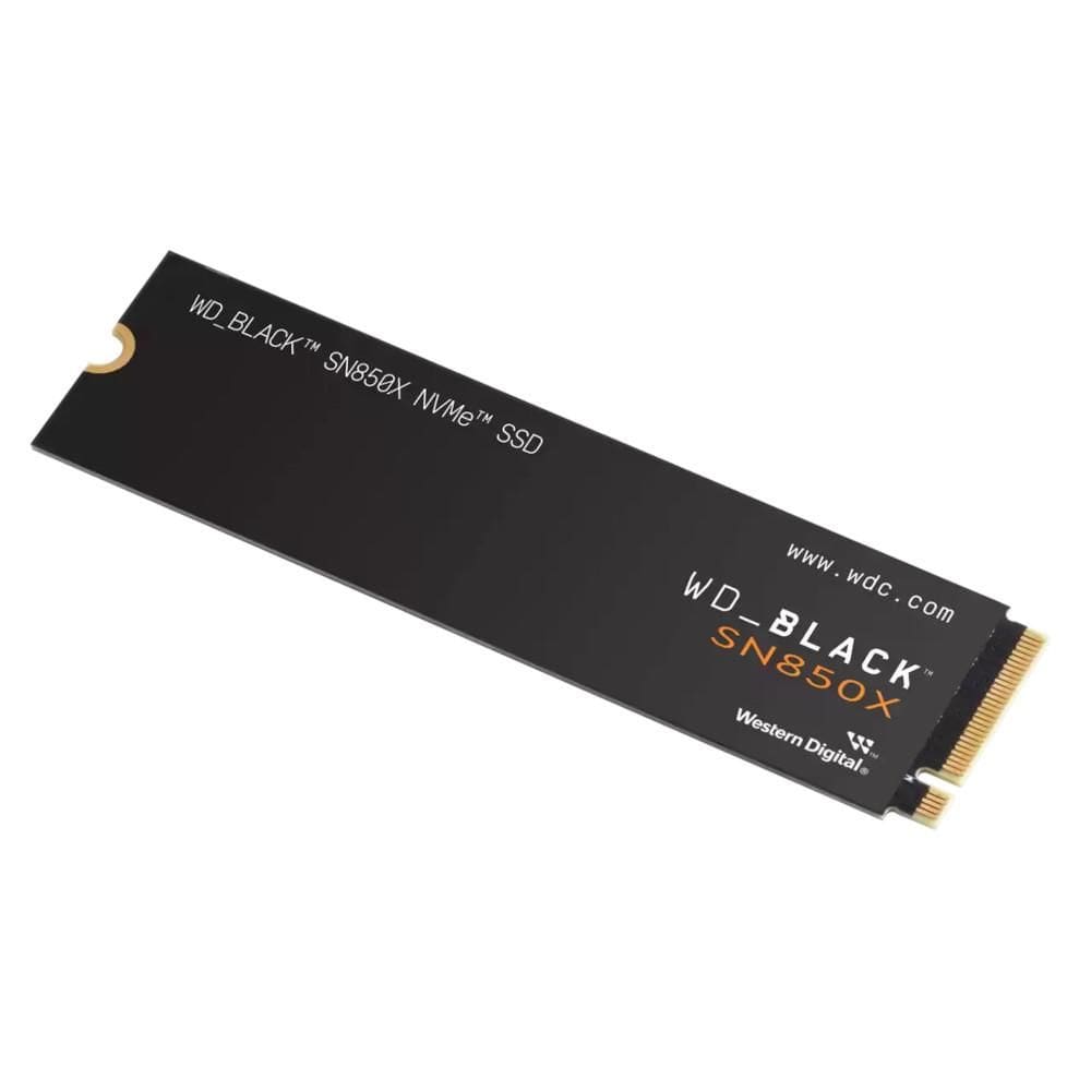 SSD 1TB M.2 PCIe NVMe Western Digital Black SN850X, Leitura 7.300 MB/s e gravação 6.300 MB/s, WDS100T2X0E
