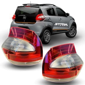 Par Lanterna Luz Freio Traseira Fiat Mobi Ano 2016 A 2025