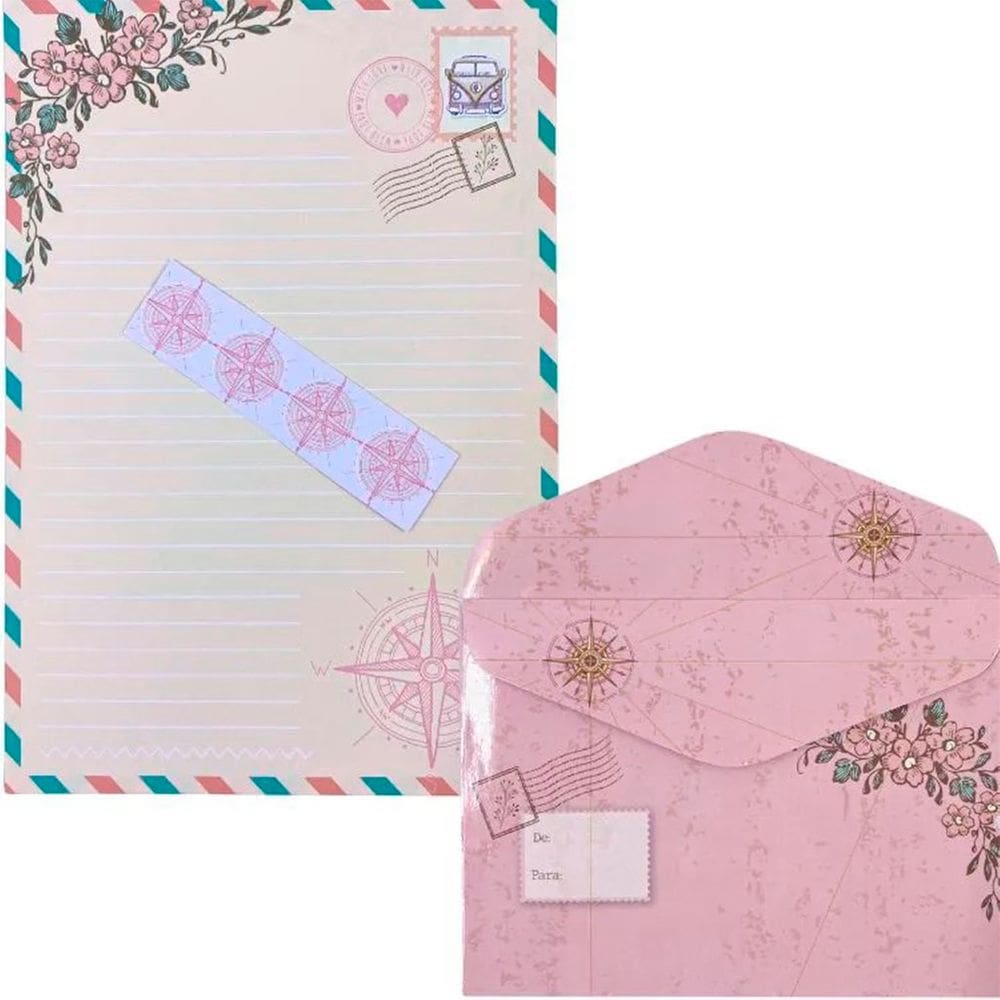 Papel De Carta + Envelope C/04 Buendia - Viagem