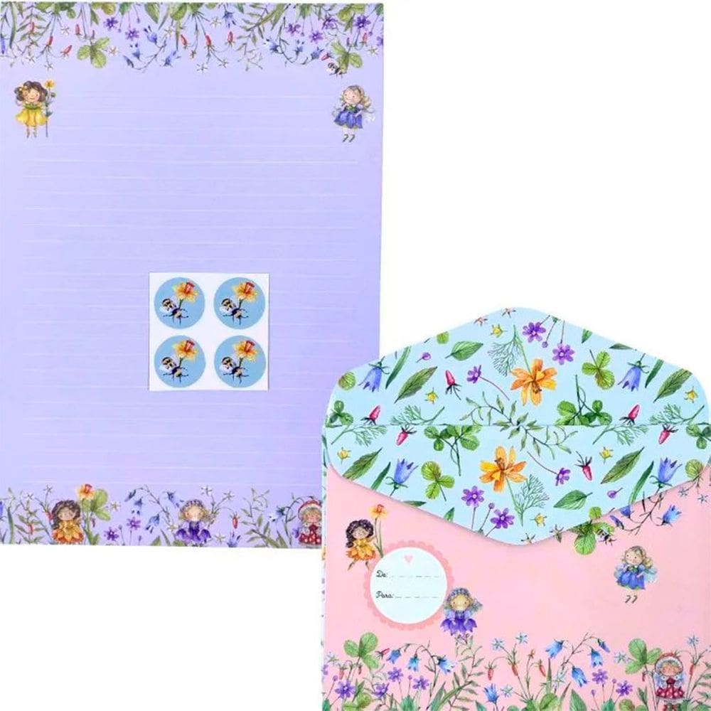 Papel De Carta + Envelope C/04 Buendia - Floresta Encantada