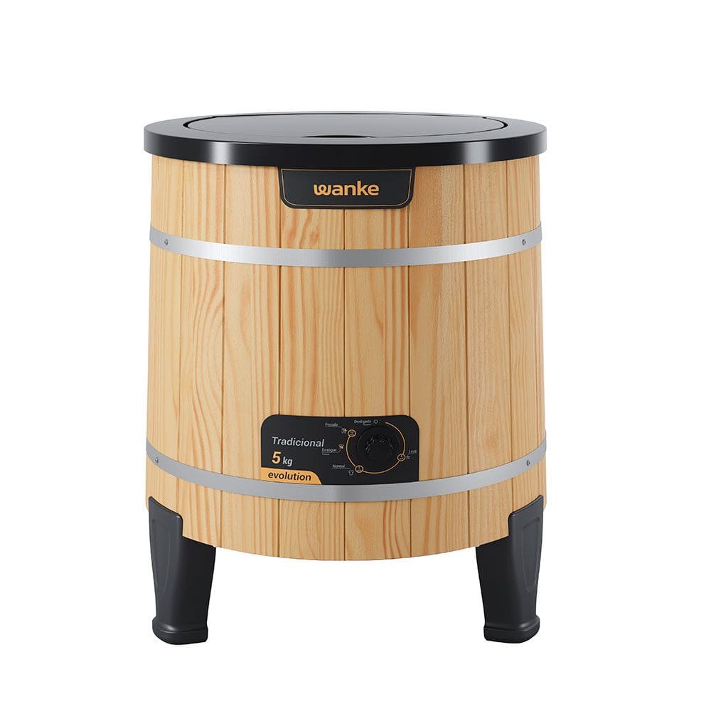 Máquina de Lavar Wanke Semi-Automática por Agitação 5 Kg de Roupas Gabinete em Madeira 127V - 110V