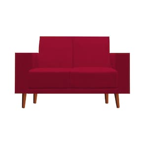 Namoradeira Sofá 2 Lugares 1,50 Arezzo Escritorio Recepção Vermelho