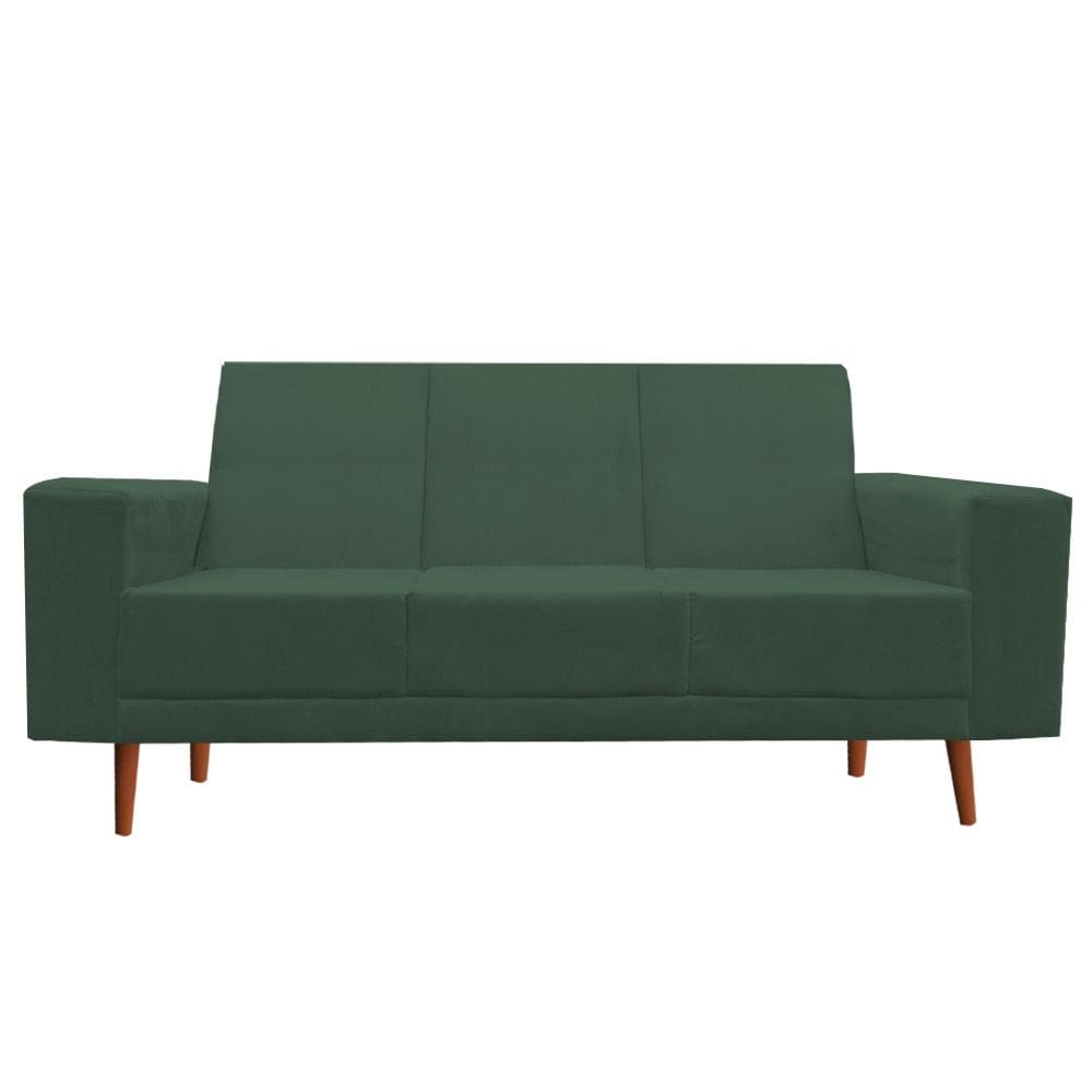 Namoradeira Sofá 3 Lugares Arezzo Suede verde