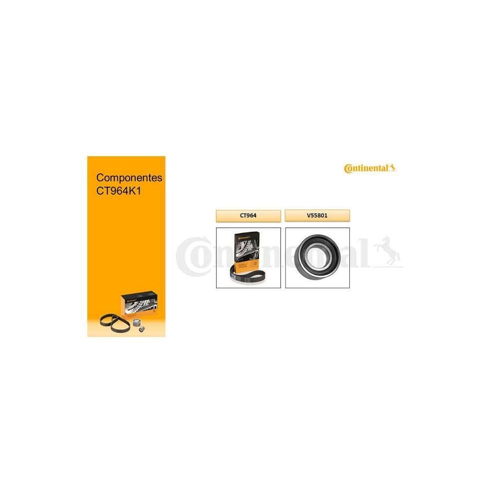 Kit De Distribuição Correia/Tensor - Contitech - CT964K1