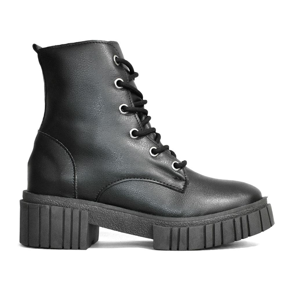Coturno Godiva Plataforma Cano Curto Feminino Preto
