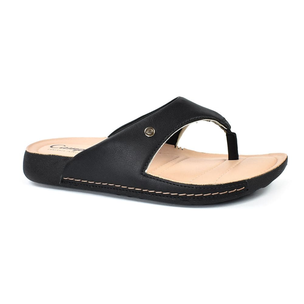 Chinelo Campesi Comfort Anatômico Feminino Preto