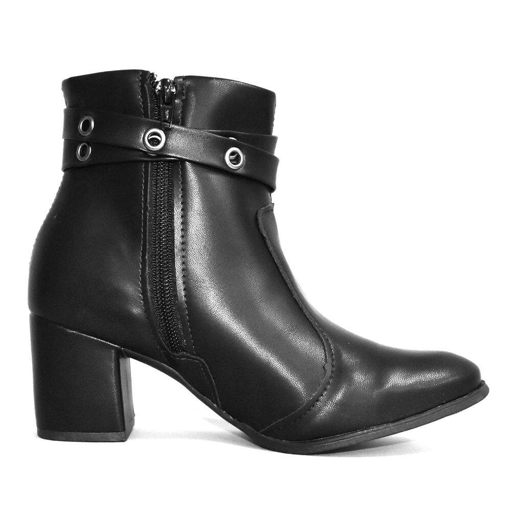 Bota Godiva Feminina Salto Alto Preta