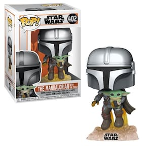 Boneco Funko Pop Sw The Mandalorian Flying With Jet Pack
