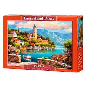 Puzzle 2000 Peças Relógio Da Vila - Imp. Castorland