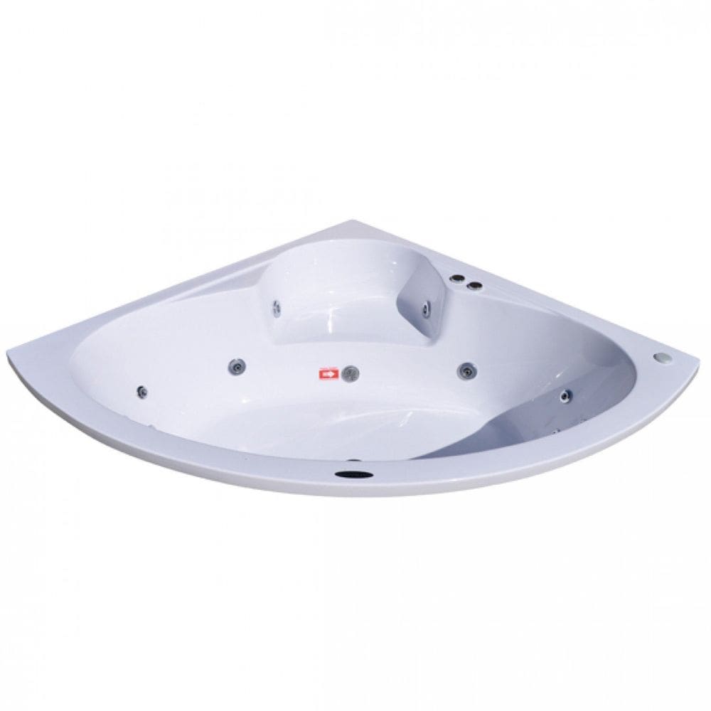 Banheira Hidromassagem Astra Copacabana Super Luxo 143cmx189cmx43cm - 04 Jatos Acrílico P4 Sem Aquecedor 110V