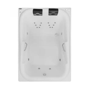 Banheira Hidromassagem Astra Double Tahiti Super Luxo 180cmx130cmx63cm - 04 Jatos Acrílico P6 Com Aquecedor 220V