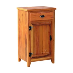 Armário Balcão Arcais 50 Cm 1 Porta Madeira Maciça Natural