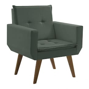 Poltrona Decorativa Taurus 1 Lugar Base Palito Tecido Suede