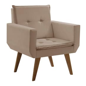 Poltrona Decorativa Taurus 1 Lugar Base Palito Tecido