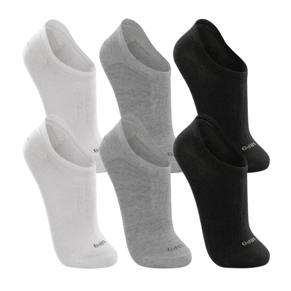 Kit 6 Pares Meia Lupo Soquete Branco Cinza Preto