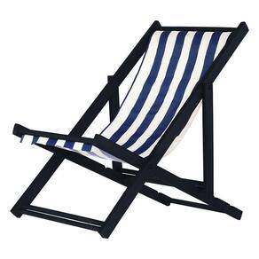 Espreguiçadeira Preguiçosa Dobrável Black Sb-list. Azul-branco