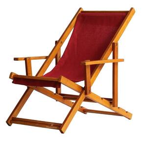 Espreguiçadeira Preguiçosa Dobrável Mel Cb-vermelho