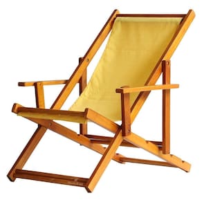 Espreguiçadeira Preguiçosa Dobrável Mel Cb-amarelo