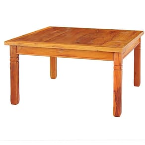 Mesa De Jantar Em Madeira Maciça 1,5 X 1,5 M Natural