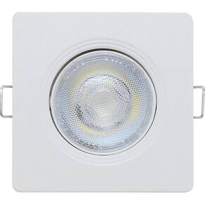 Mini Spot Led Embutir Quadrado Fênix 3w 3000k Mr11 Bivolt Kian