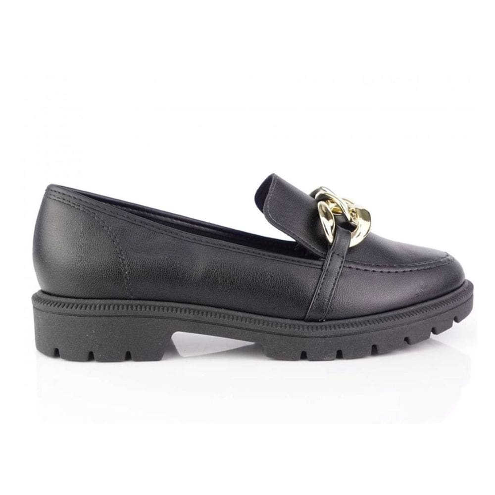 Mocassim Beira Rio Tratorado Feminino Preto