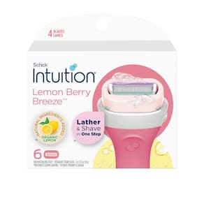 Recarga de barbear Schick Intuition Lemon Berry Breeze, 6 unidades