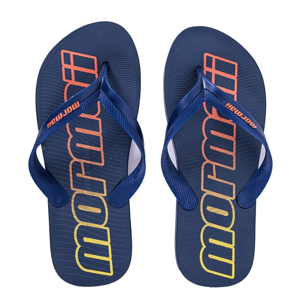 Chinelo Mormaii Tropical Masculino Azul Laranja