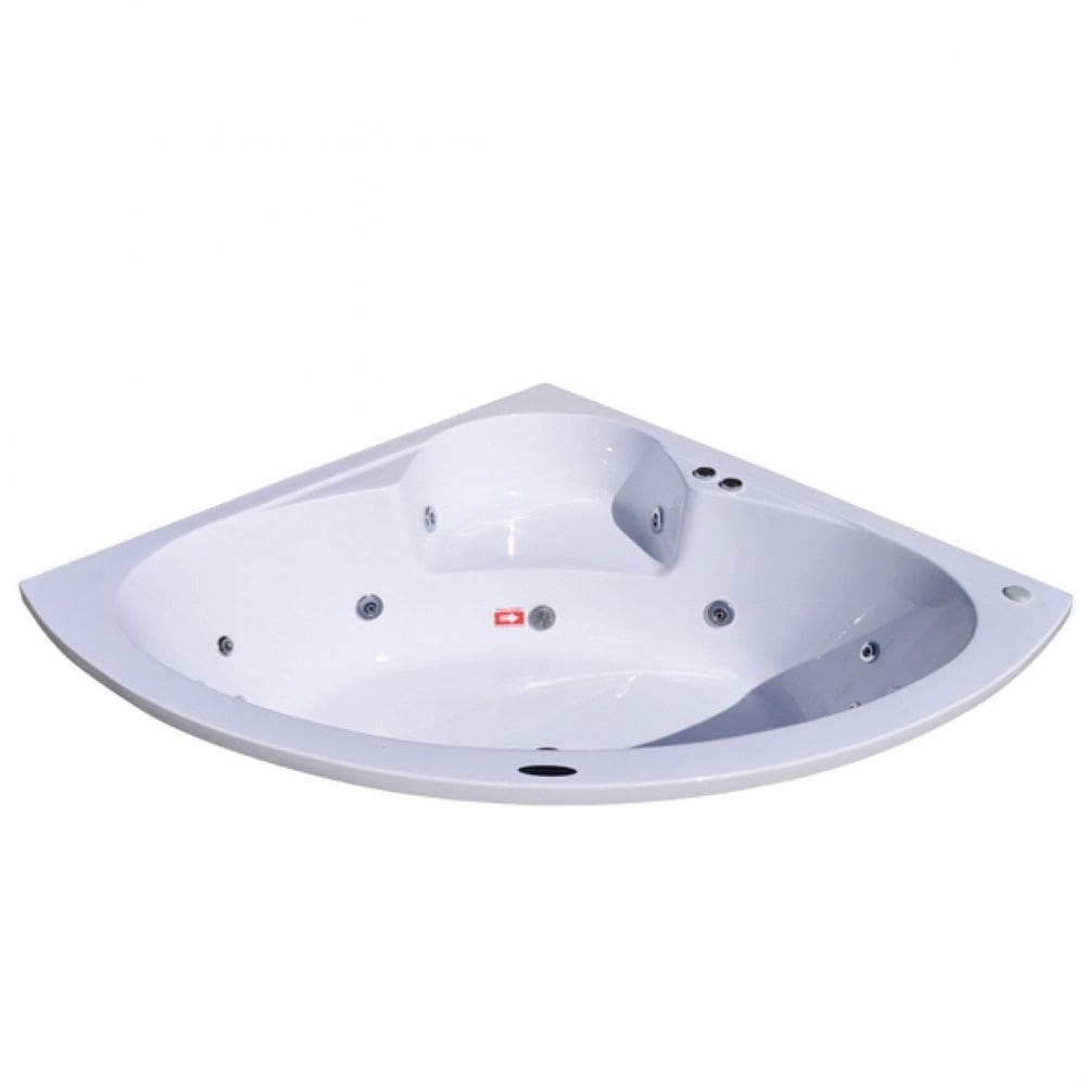 Banheira Hidromassagem Astra Copacabana Gran Luxo 143cmx189cmx43cm - 06 Jatos Acrílico P1 Sem Aquecedor 110V