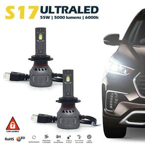 Par Lâmpadas H7 Farol Baixo Golf Ultra Led 10000 Lumens Canbus Canceller Não Acusa 2010 2011 2012 2013 2014 2015 2016