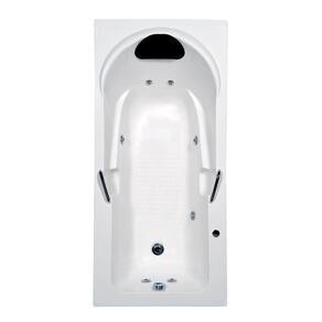 Banheira Hidromassagem Astra Capri Luxo 170cmx80cmx43cm - 01 Jato Acrílico P6 Com Aquecedor 110V