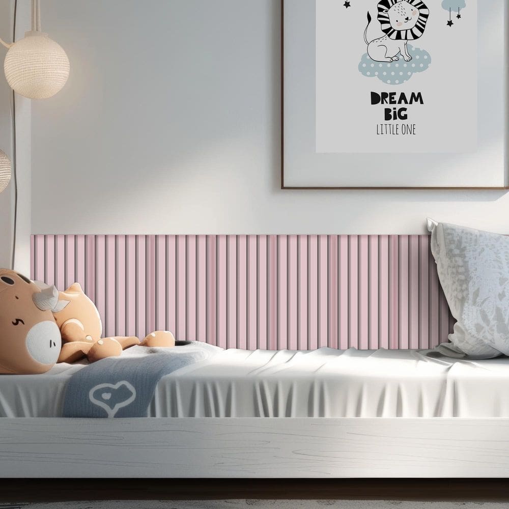 KIT 5 Placas Cabeceira Estofada Ripada Cama Box Solteiro - Módulo 20 Cm x 40 Cm