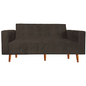 Sofa Namoradeira Monica 3 Lugares Marrom