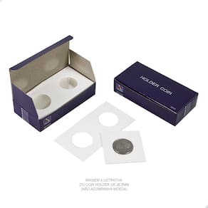 2 Cx Coins Holder Porta Moedas Autocolante 3bzn 40mm