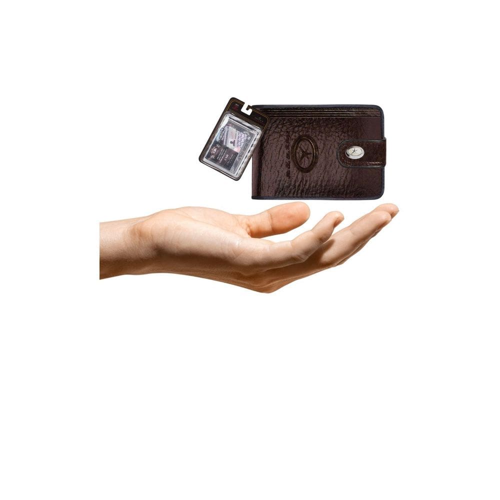 Kit Carteira Media Mitty Couro + Refil Mitty M1F Plm0 Cafe