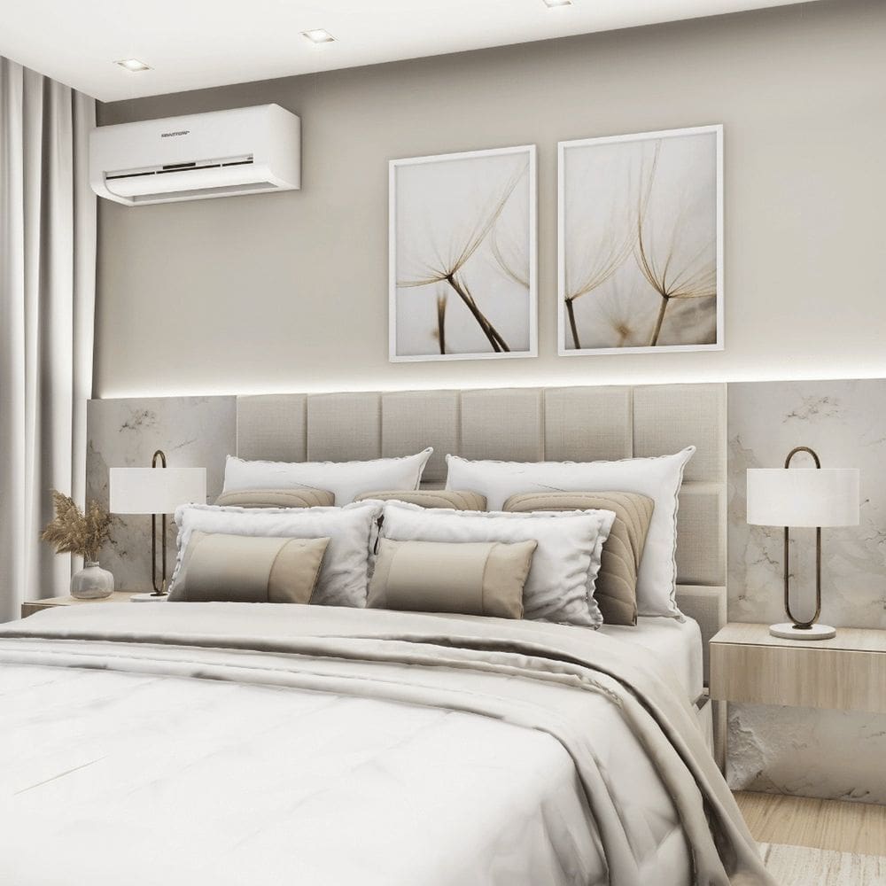 Cabeceira para Cama Box Queen 160 x 0,60 cm Atlanta Branco