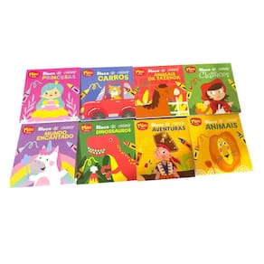 8 Livro Infantil Blocos De Colorir Mini Livros Temas Variado