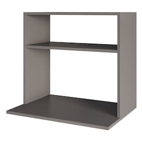 Suporte Micro-Ondas Forno Armário Aéreo 60cm 1 Prateleira Aura M24 Grafite - Mpozenato