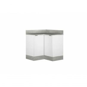 Balcão De Canto Cozinhas Itatiaia Exclusive 2 Portas Branco Cdm