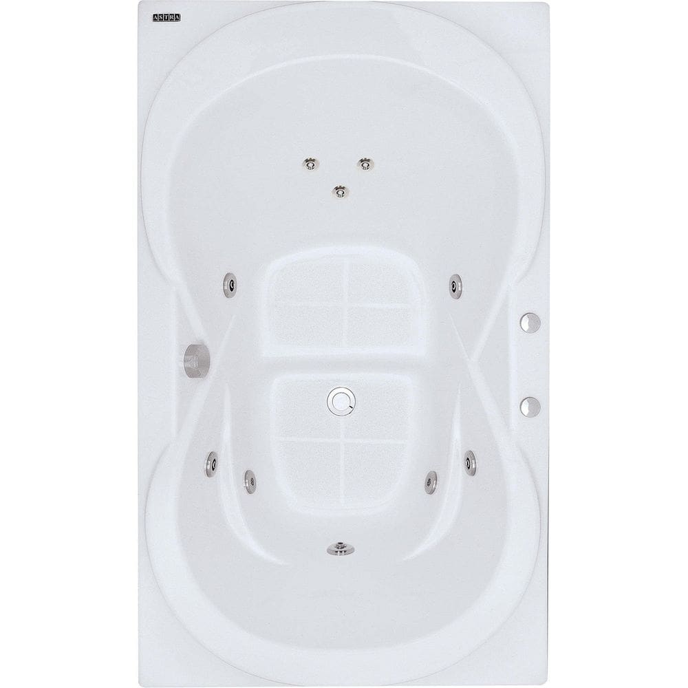 Banheira Hidromassagem Astra Due Gran Luxo 170cmx90cmx44cm - 05 Jatos Acrílico P2 Sem Aquecedor 220V