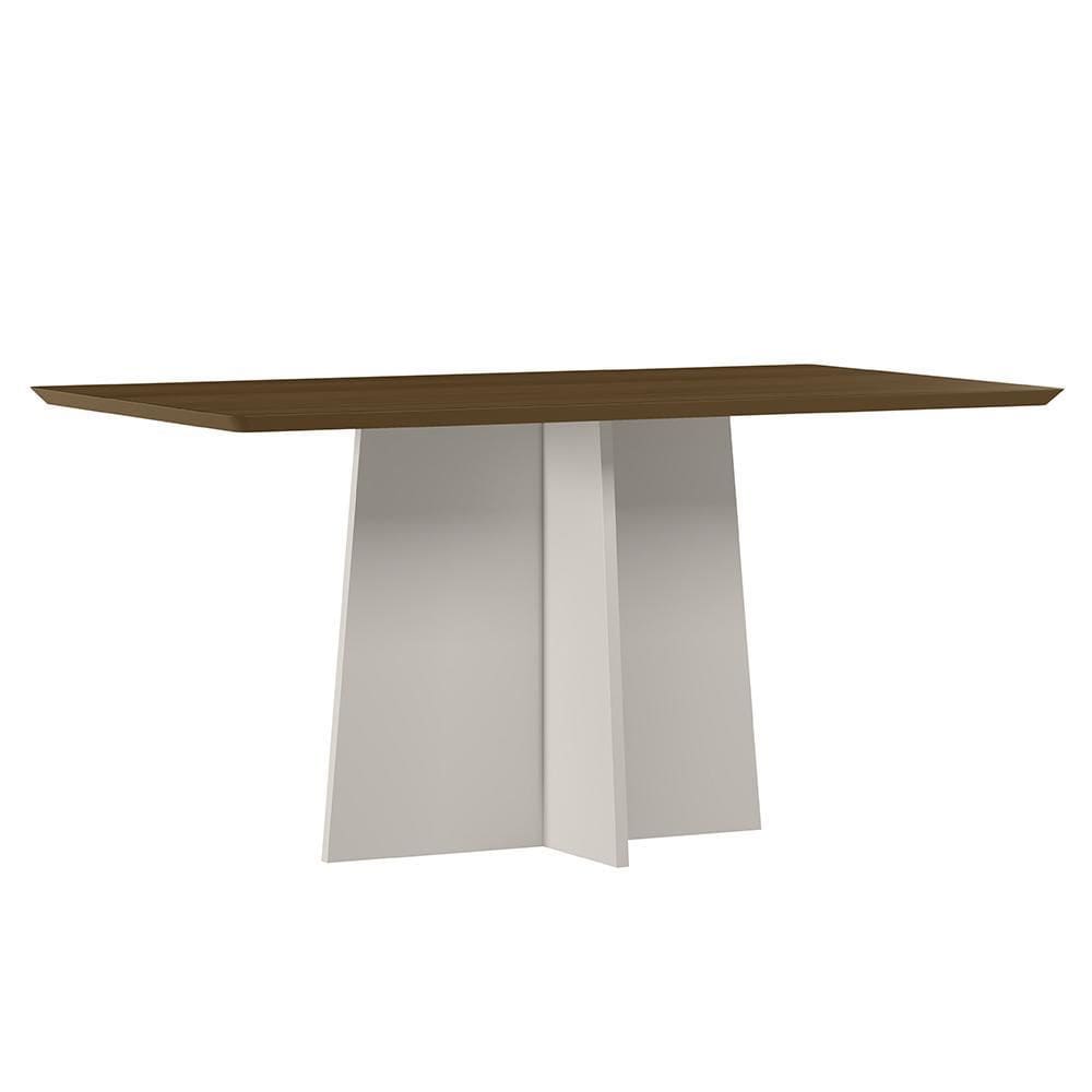 Mesa de Jantar Anitta 160x90 Tampo em MDF - New Ceval - Off White