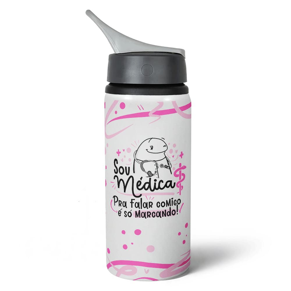 Garrafa Squeeze NK Flork Profissões - Sou Médica 600ml