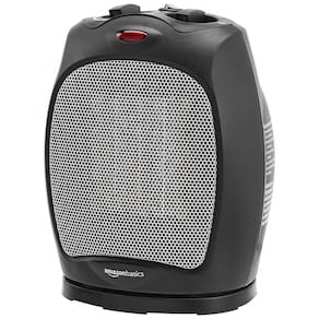 Aquecedor Elétrico Portátil Silencioso com Termostato Ajustável, 1500W 110V, Amz DQ1928 Y, Preto