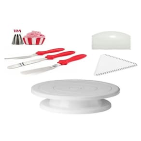 Bailarina Para Bolos Branca + 5 Espátulas + Bico 1m