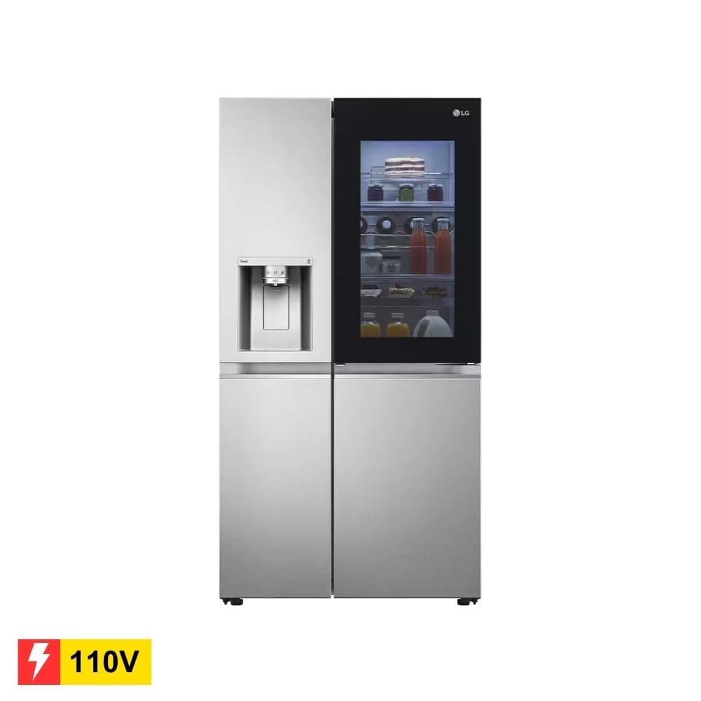 REEMBALADO: Geladeira LG Side by Side Inverter GC-X257CSH Frost Free Aço Escovado - 598L 110V