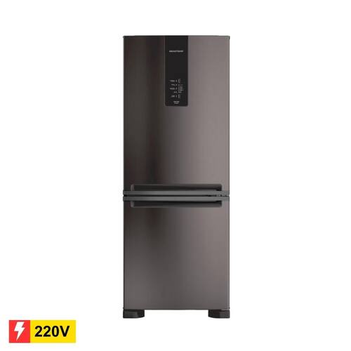 REEMBALADO: Geladeira Brastemp BRE57FE Frost Free Inverse Black Inox – 447L 220V