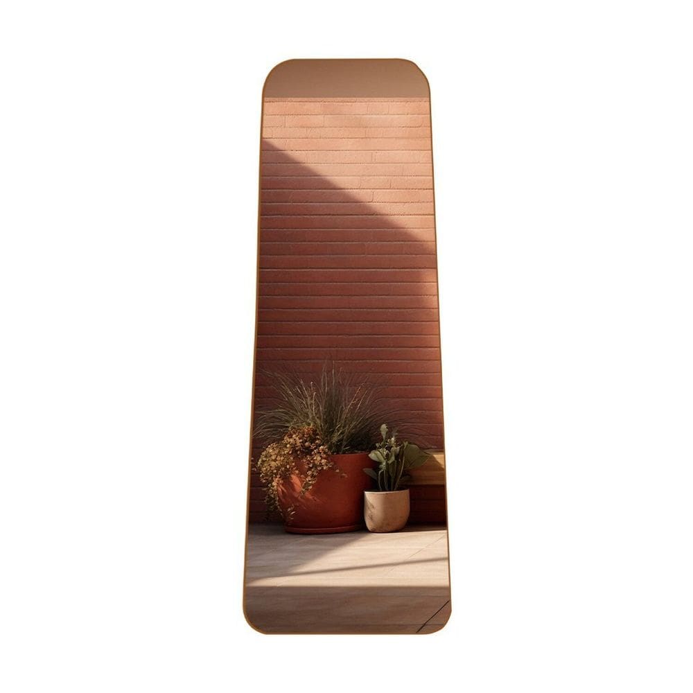 Espelho Tetris Base Reta com Moldura Corpo Inteiro 170x70cm Caramelo